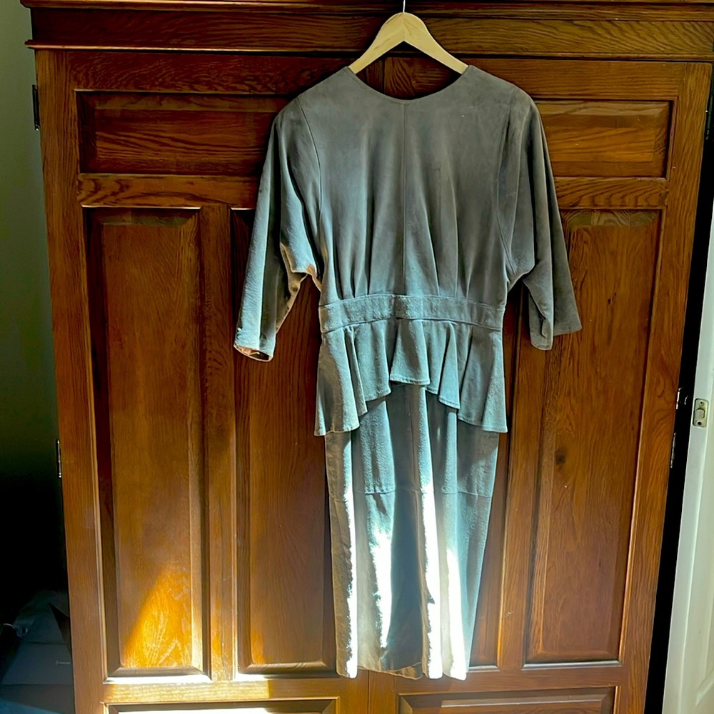 Wilson's Suede&Leather Peplum Dress